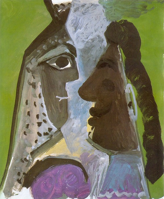 1967 TИtes dhomme et de femme. Pablo Picasso (1881-1973) Period of creation: 1962-1973