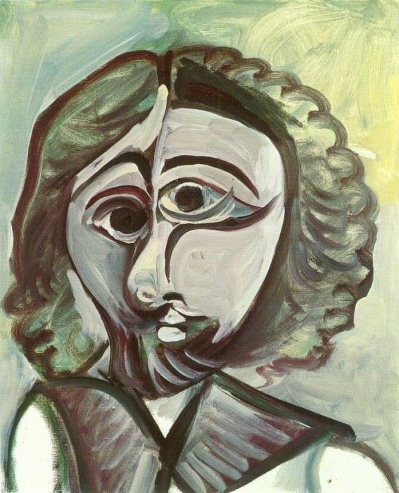 1971 TИte dhomme 6. Pablo Picasso (1881-1973) Period of creation: 1962-1973