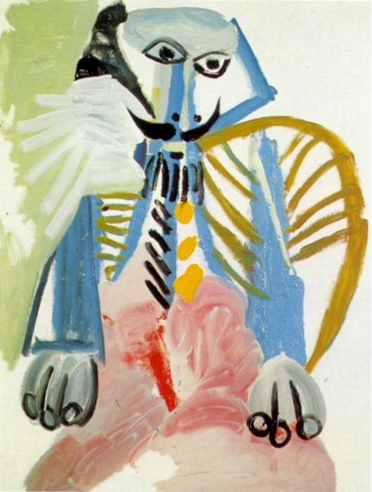 1969 Homme assis 6. Пабло Пикассо (1881-1973) Период: 1962-1973