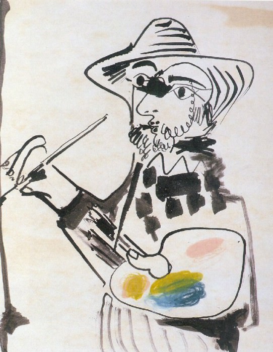 1971 Le peintre. Pablo Picasso (1881-1973) Period of creation: 1962-1973