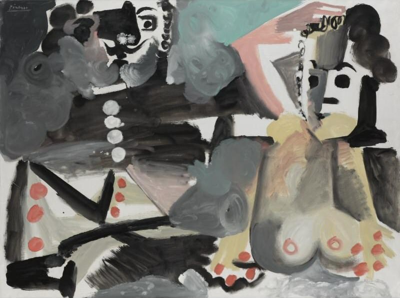 1967 Mousquetaire et nu- bustes. Пабло Пикассо (1881-1973) Период: 1962-1973