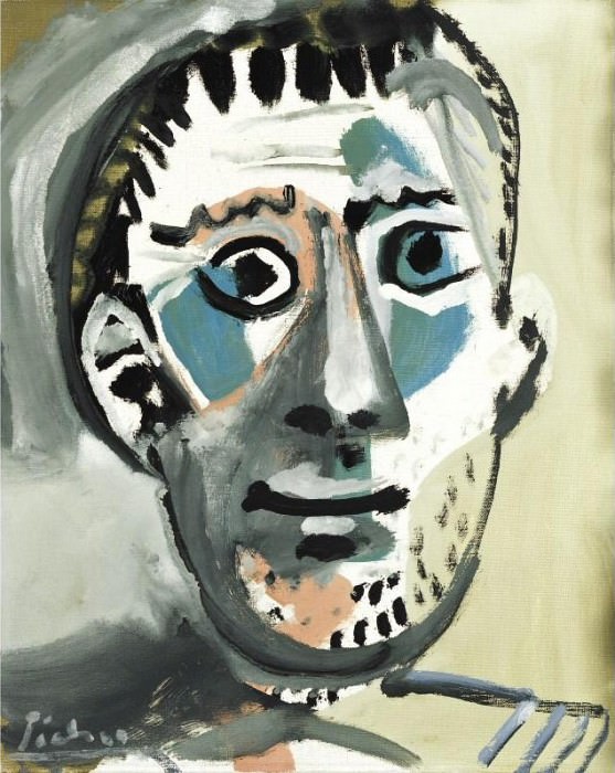1965 TИte dhomme. Пабло Пикассо (1881-1973) Период: 1962-1973