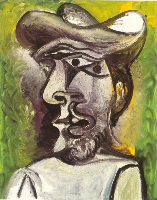 1971 TИte dhomme 4. Пабло Пикассо (1881-1973) Период: 1962-1973