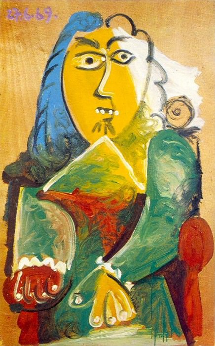 1969 Homme dans un fauteuil 2, Пабло Пикассо (1881-1973) Период: 1962-1973