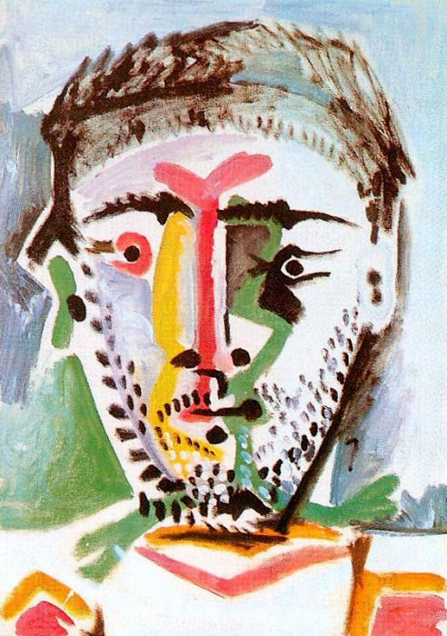 1964 TИte dhomme 5. Пабло Пикассо (1881-1973) Период: 1962-1973