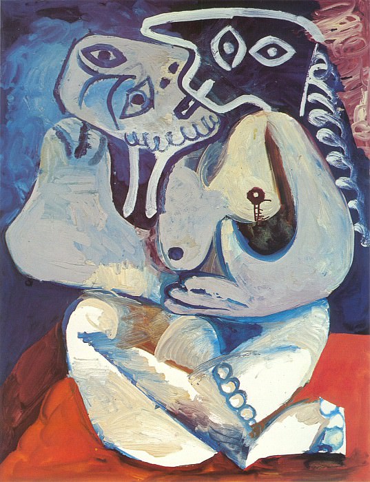1971 Femme dans un fauteuil. Пабло Пикассо (1881-1973) Период: 1962-1973