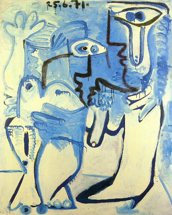 1970 Couple 1, Pablo Picasso (1881-1973) Period of creation: 1962-1973