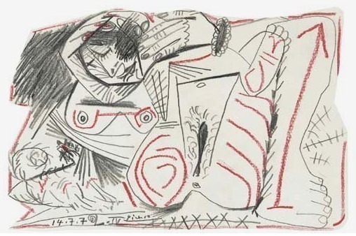 1972 Nu couchВ 1. Пабло Пикассо (1881-1973) Период: 1962-1973