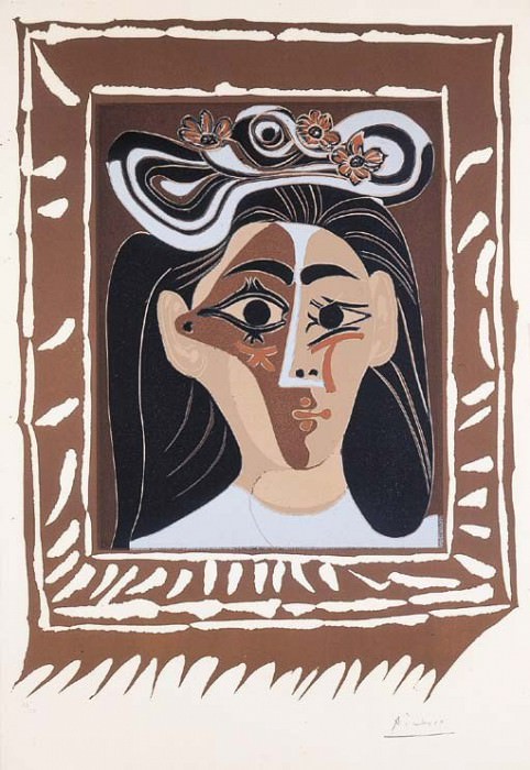 1963 Le chapeau Е fleurs. Pablo Picasso (1881-1973) Period of creation: 1962-1973