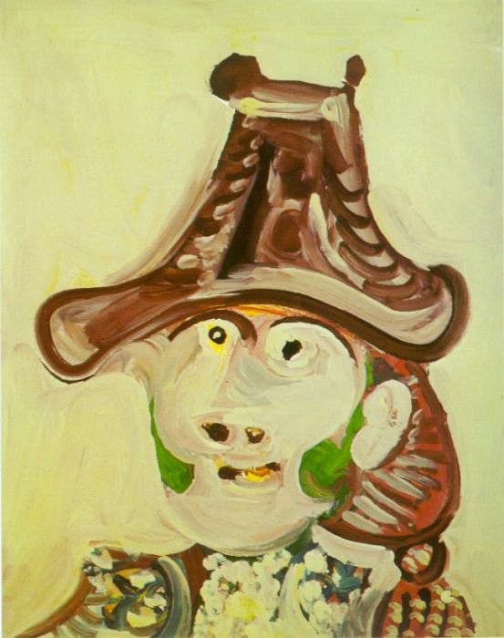1971 TИte de torero. Пабло Пикассо (1881-1973) Период: 1962-1973