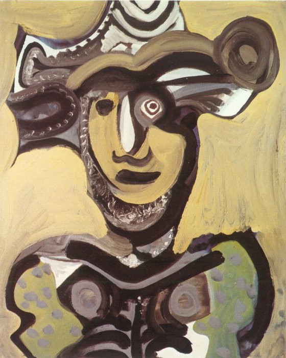 1972 Buste de mousquetaire. Пабло Пикассо (1881-1973) Период: 1962-1973