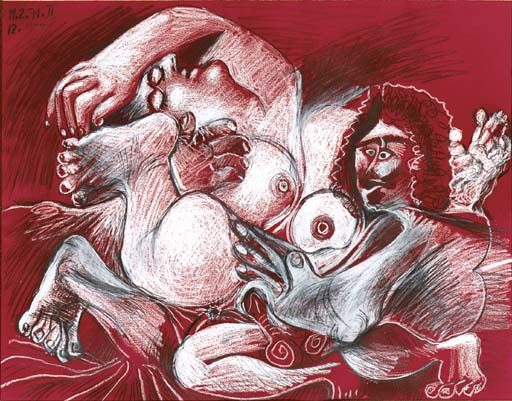 1971 Homme et femme 2. Пабло Пикассо (1881-1973) Период: 1962-1973