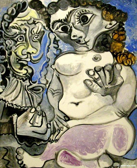 1967 Cavalier et nu assis. Пабло Пикассо (1881-1973) Период: 1962-1973