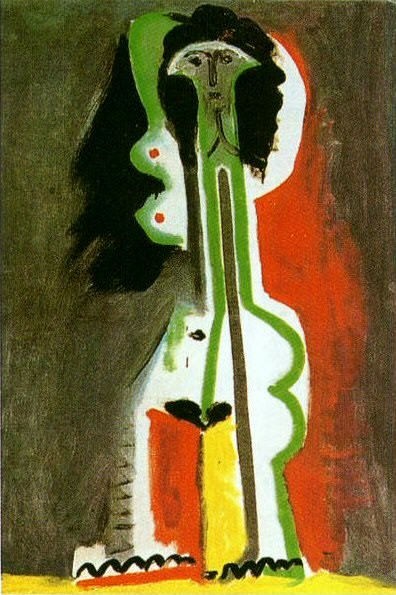 1963 Femme nue debout. Пабло Пикассо (1881-1973) Период: 1962-1973