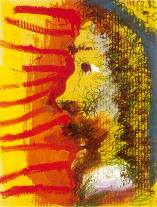 1970 TИte dhomme de profil. Пабло Пикассо (1881-1973) Период: 1962-1973