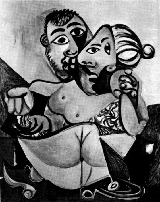 1970 Couple assis. Пабло Пикассо (1881-1973) Период: 1962-1973