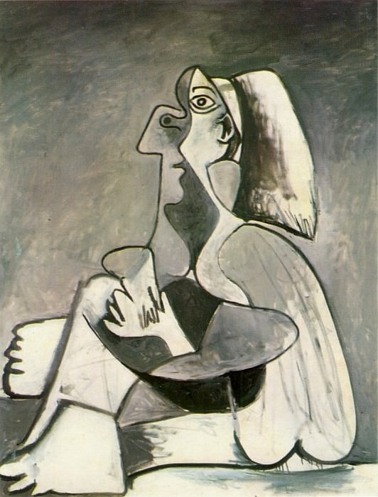 1962 Femme assise 2. Пабло Пикассо (1881-1973) Период: 1962-1973