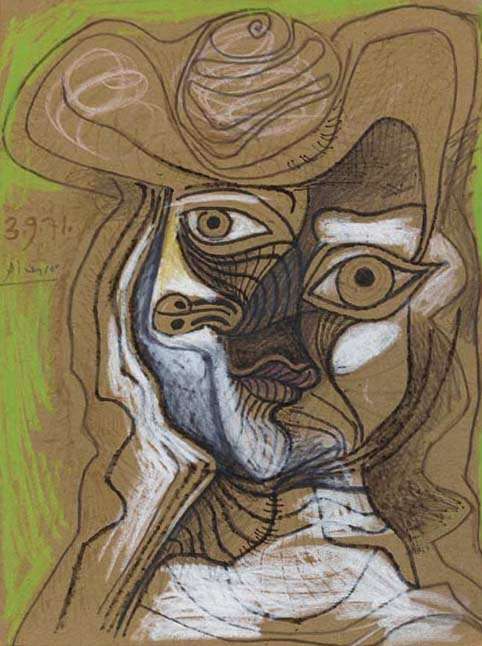 1971 TИte au chapeau 1. Pablo Picasso (1881-1973) Period of creation: 1962-1973