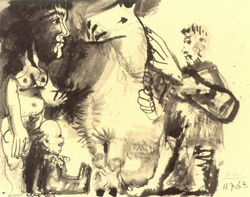 1967 PrВsentation dun cheval. Пабло Пикассо (1881-1973) Период: 1962-1973