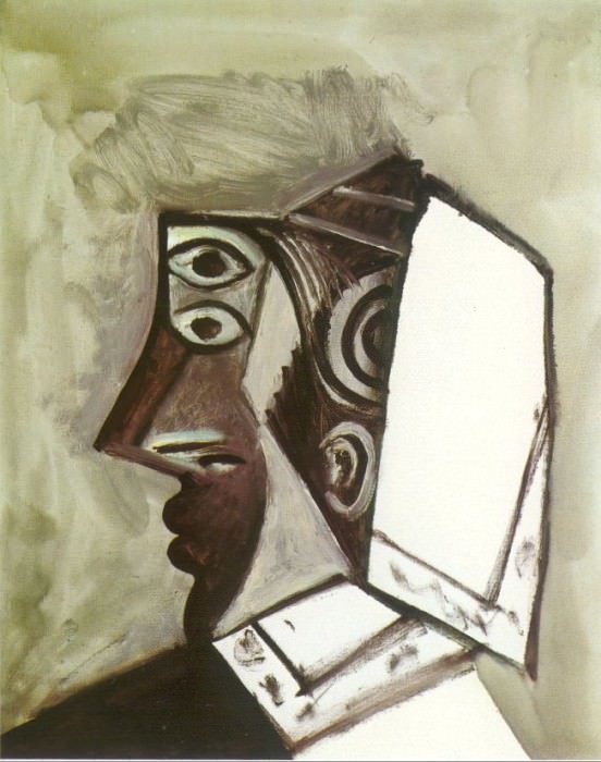 1971 TИte de femme 1. Пабло Пикассо (1881-1973) Период: 1962-1973
