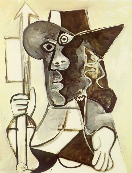 1969 Homme au fanion. Пабло Пикассо (1881-1973) Период: 1962-1973