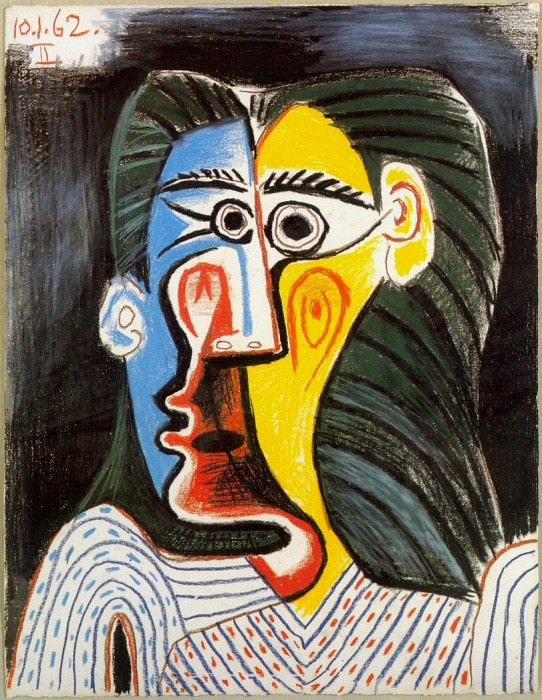 1962 Buste de femme II. Pablo Picasso (1881-1973) Period of creation: 1962-1973