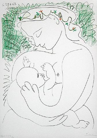 1963 MaternitВ. Pablo Picasso (1881-1973) Period of creation: 1962-1973
