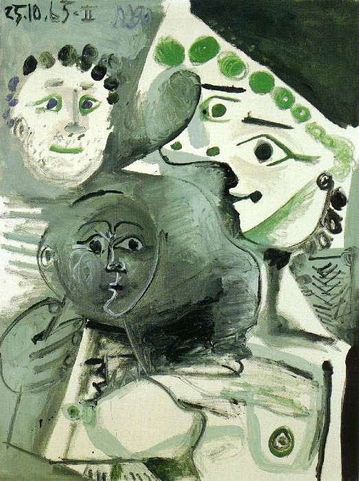 1965 Homme, mКre et enfant. Pablo Picasso (1881-1973) Period of creation: 1962-1973