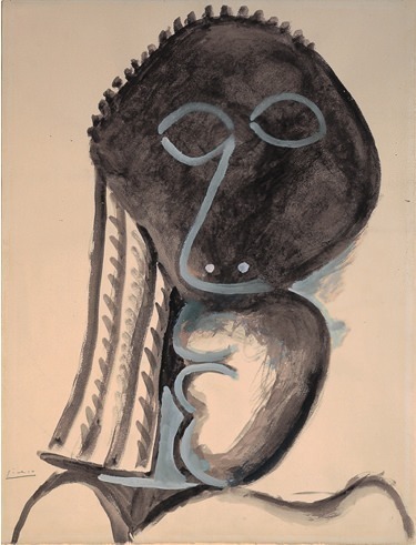 1972 TИte. Pablo Picasso (1881-1973) Period of creation: 1962-1973