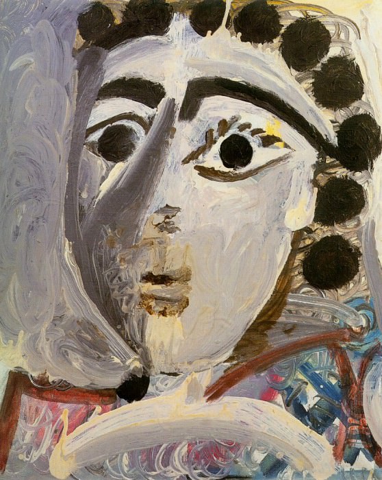 1967 TИte de femme. Pablo Picasso (1881-1973) Period of creation: 1962-1973