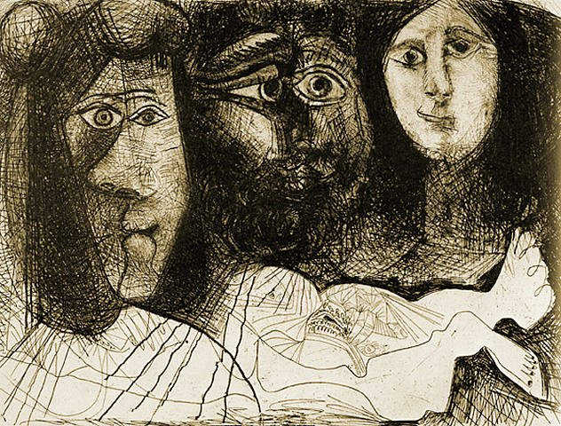 1972 La chute dIcare. Pablo Picasso (1881-1973) Period of creation: 1962-1973