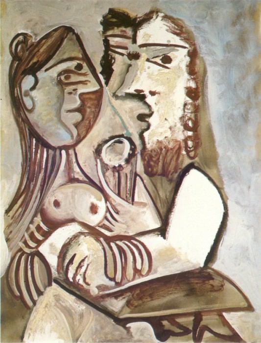 1971 Homme et femme 3. Пабло Пикассо (1881-1973) Период: 1962-1973