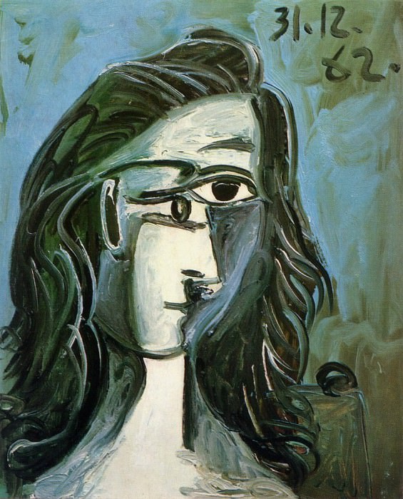 1962 TИte de femme 4. Пабло Пикассо (1881-1973) Период: 1962-1973