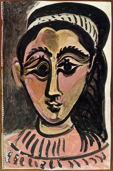 1962 TИte de femme 3. Pablo Picasso (1881-1973) Period of creation: 1962-1973