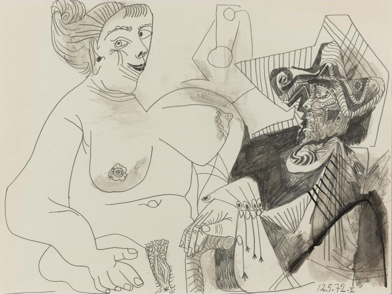 1972 Le galant mousquetaire. Пабло Пикассо (1881-1973) Период: 1962-1973