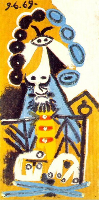 1969 Buste dhomme 2. Pablo Picasso (1881-1973) Period of creation: 1962-1973