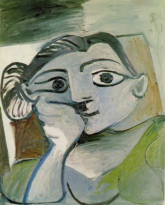 1962 Buste de femme (Jacqueline). Пабло Пикассо (1881-1973) Период: 1962-1973