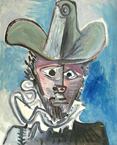 1972 TИte de mousquetaire 2, Пабло Пикассо (1881-1973) Период: 1962-1973