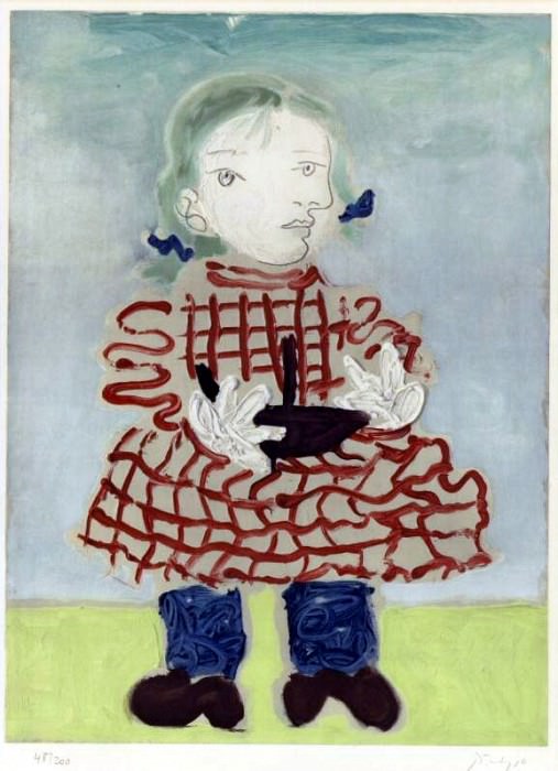 1965 Portrait de jeune fille. Пабло Пикассо (1881-1973) Период: 1962-1973