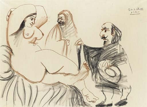 1968 Mousquetaire et courtisane. Pablo Picasso (1881-1973) Period of creation: 1962-1973