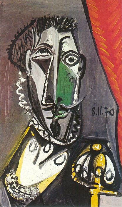 1970 Buste dhomme. Pablo Picasso (1881-1973) Period of creation: 1962-1973