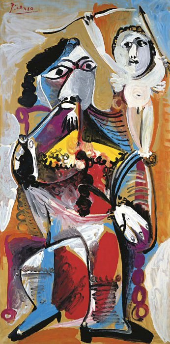 1969 Homme Е la pipe assis et amour 1. Пабло Пикассо (1881-1973) Период: 1962-1973