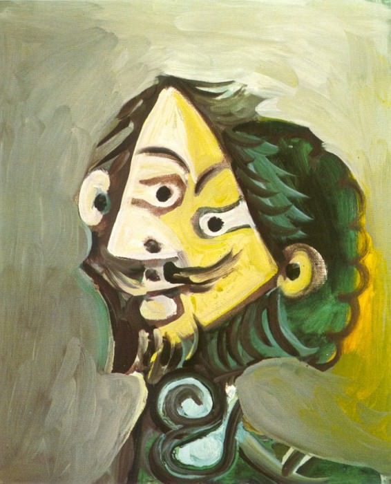 1971 TИte dhomme 5. Пабло Пикассо (1881-1973) Период: 1962-1973