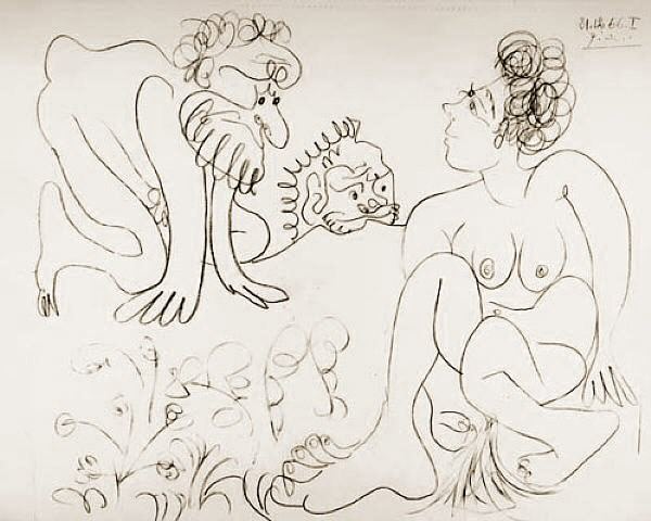1966 Suzanne et les vieillards 2. Пабло Пикассо (1881-1973) Период: 1962-1973