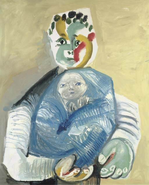 1965 Homme portant un enfant. Pablo Picasso (1881-1973) Period of creation: 1962-1973