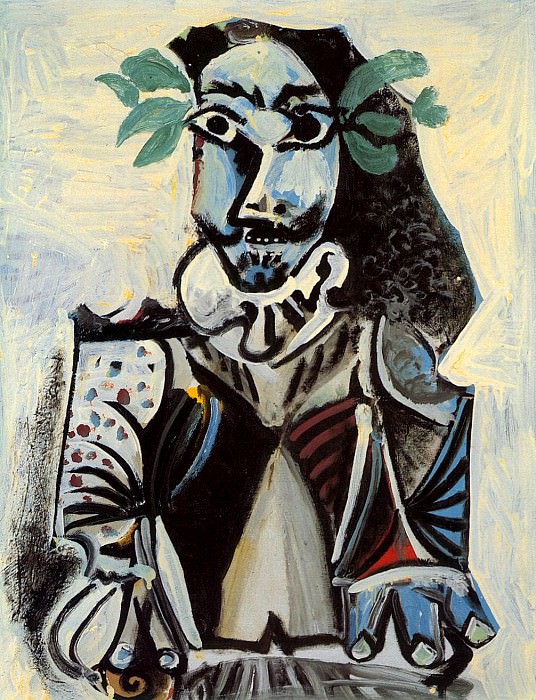 1969 Buste dhomme laurВ. Pablo Picasso (1881-1973) Period of creation: 1962-1973