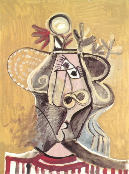 1971 TИte au chapeau 2. Pablo Picasso (1881-1973) Period of creation: 1962-1973