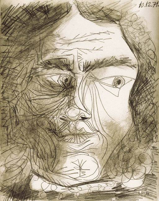 1971 TИte dhomme 92. Пабло Пикассо (1881-1973) Период: 1962-1973