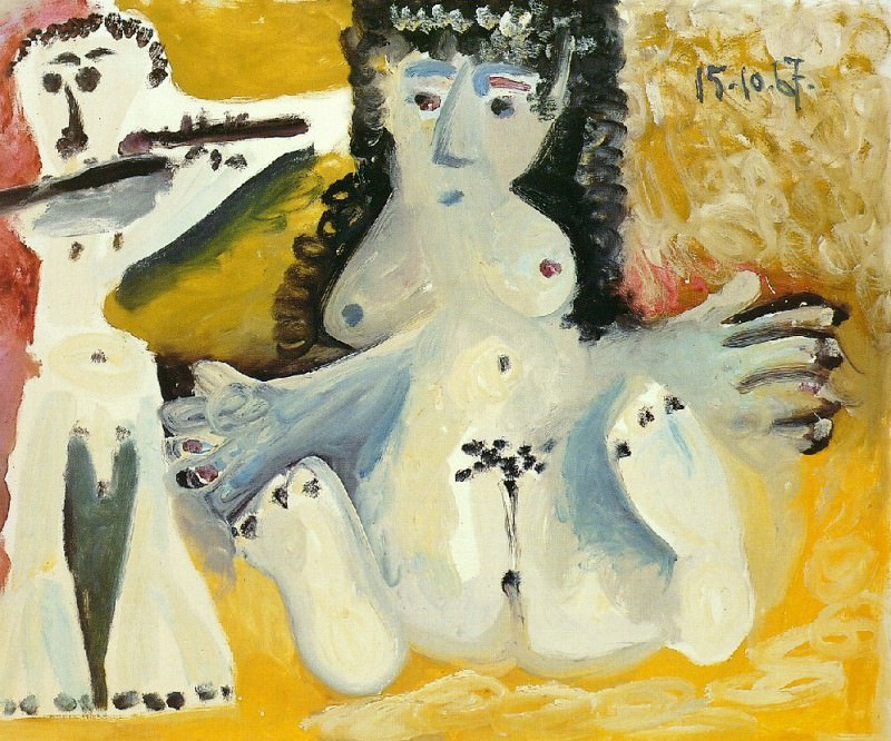 1967 Homme et femme nue 4. Pablo Picasso (1881-1973) Period of creation: 1962-1973