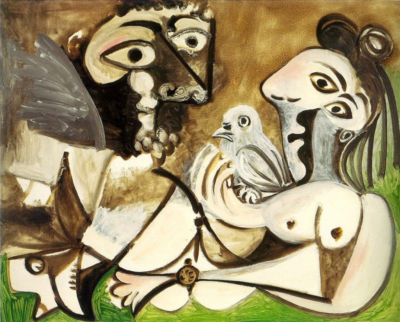 1970 Couple Е loiseau 1, Пабло Пикассо (1881-1973) Период: 1962-1973